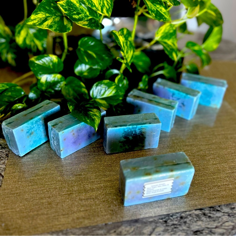 “Lavender Dreams” - Handcrafted Blue and Green Soap Bars